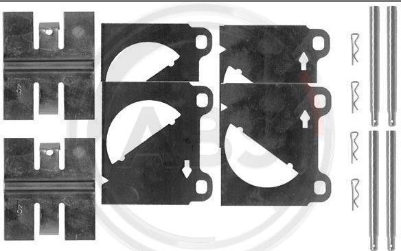 A.B.S. 0950Q - Kit accessori, Pastiglia freno www.autoricambi360.it
