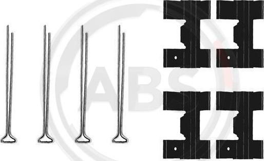 A.B.S. 0951Q - Kit accessori, Pastiglia freno www.autoricambi360.it