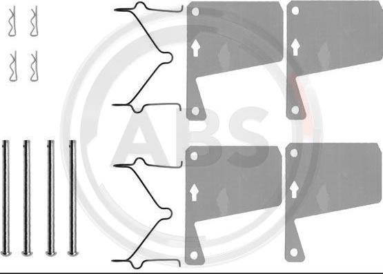 A.B.S. 0960Q - Kit accessori, Pastiglia freno www.autoricambi360.it