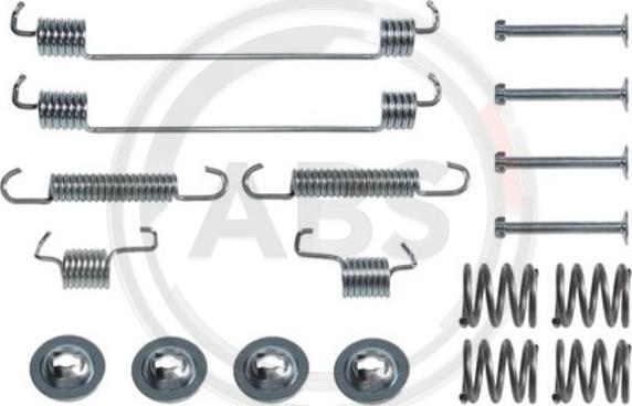 A.B.S. 0014Q - Kit accessori, Ganasce freno www.autoricambi360.it