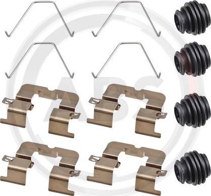 A.B.S. 0114Q - Kit accessori, Pastiglia freno www.autoricambi360.it