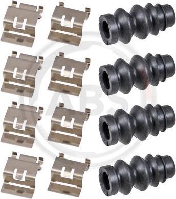 A.B.S. 0124Q - Kit accessori, Pastiglia freno www.autoricambi360.it