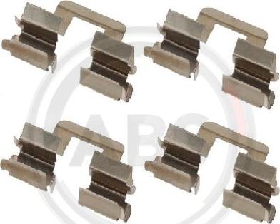 A.B.S. 1606Q - Kit accessori, Pastiglia freno www.autoricambi360.it