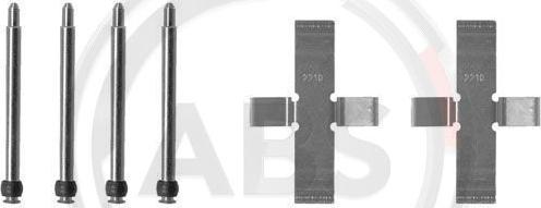 A.B.S. 1040Q - Kit accessori, Pastiglia freno www.autoricambi360.it
