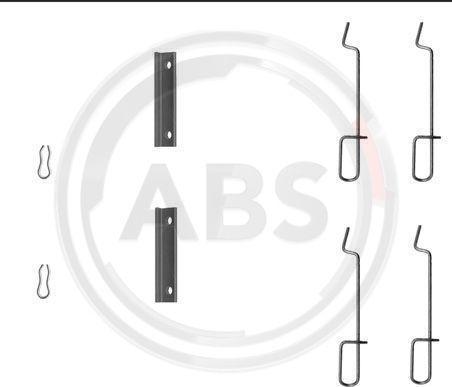 A.B.S. 1125Q - Kit accessori, Pastiglia freno www.autoricambi360.it