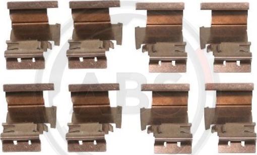 A.B.S. 1298Q - Kit accessori, Pastiglia freno www.autoricambi360.it