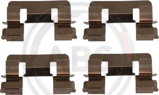 A.B.S. 1293Q - Kit accessori, Pastiglia freno www.autoricambi360.it