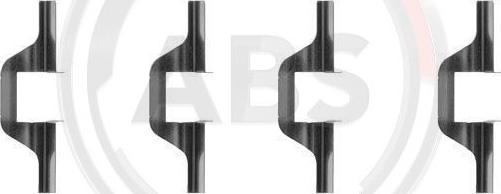 A.B.S. 1263Q - Kit accessori, Pastiglia freno www.autoricambi360.it