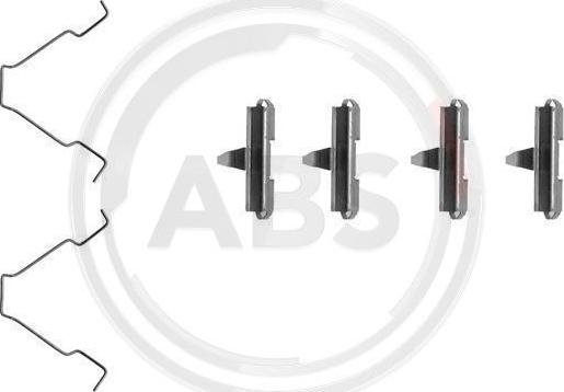 A.B.S. 1270Q - Kit accessori, Pastiglia freno www.autoricambi360.it