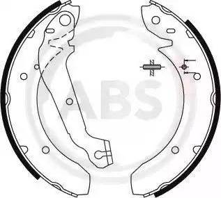 A.B.S. 8796 - Kit ganasce freno www.autoricambi360.it