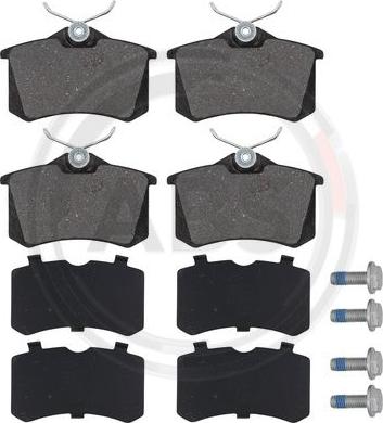A.B.S. 36623/1 - Kit pastiglie freno, Freno a disco www.autoricambi360.it