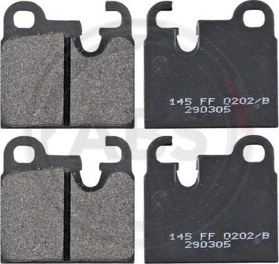 A.B.S. 36141 - Kit pastiglie freno, Freno a disco www.autoricambi360.it