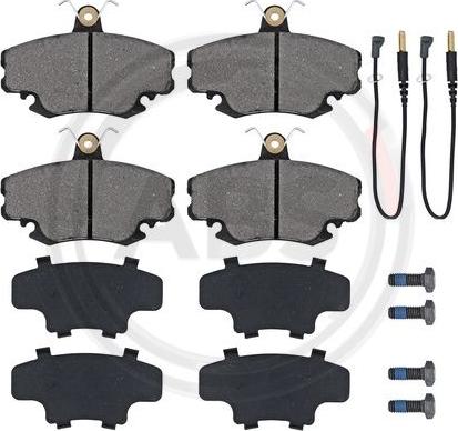 A.B.S. 36881 - Kit pastiglie freno, Freno a disco www.autoricambi360.it