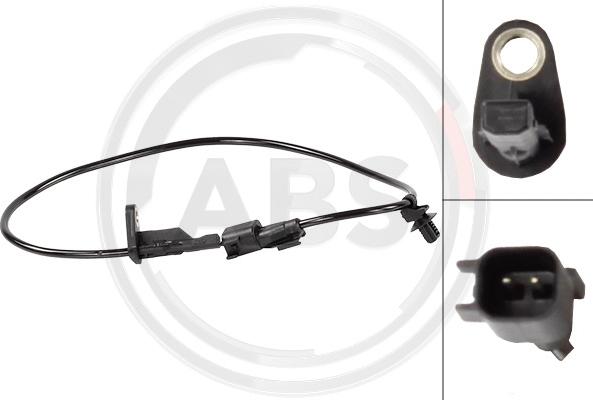 A.B.S. 33012 - Sensore, N° giri ruota www.autoricambi360.it