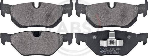 A.B.S. 37437 - Kit pastiglie freno, Freno a disco www.autoricambi360.it