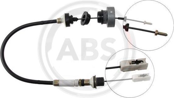 A.B.S. K24960 - Cavo comando, Comando frizione www.autoricambi360.it