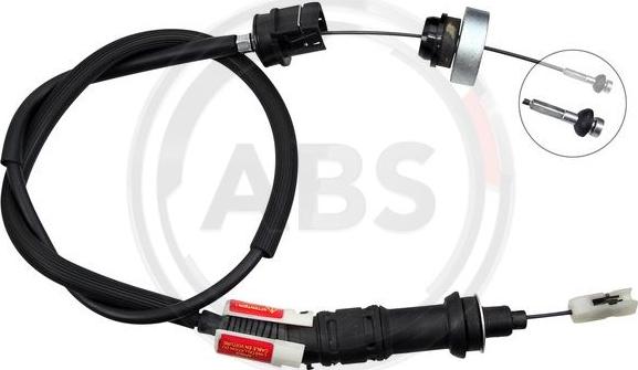 A.B.S. K28007 - Cavo comando, Comando frizione www.autoricambi360.it