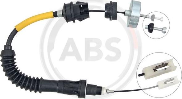 A.B.S. K27001 - Cavo comando, Comando frizione www.autoricambi360.it