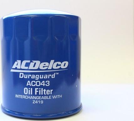 ACDelco AC043 - Filtro olio www.autoricambi360.it