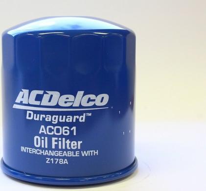 ACDelco AC061 - Filtro olio www.autoricambi360.it