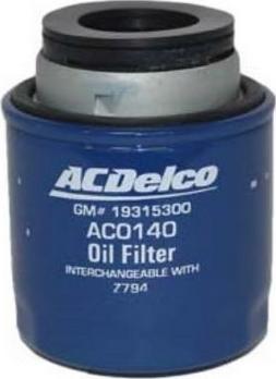 ACDelco AC0140 - Filtro olio www.autoricambi360.it