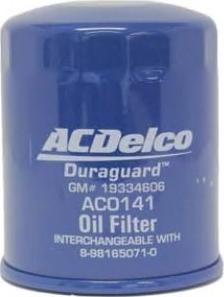 ACDelco AC0141 - Filtro olio www.autoricambi360.it
