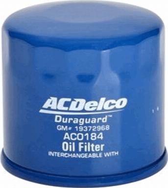 ACDelco AC0184 - Filtro olio www.autoricambi360.it