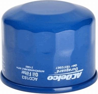 ACDelco AC0183 - Filtro olio www.autoricambi360.it
