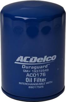 ACDelco AC0176 - Filtro olio www.autoricambi360.it