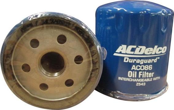 ACDelco AC086 - Filtro olio www.autoricambi360.it