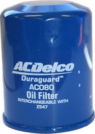 ACDelco AC080 - Filtro olio www.autoricambi360.it