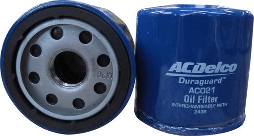 ACDelco AC021 - Filtro olio www.autoricambi360.it