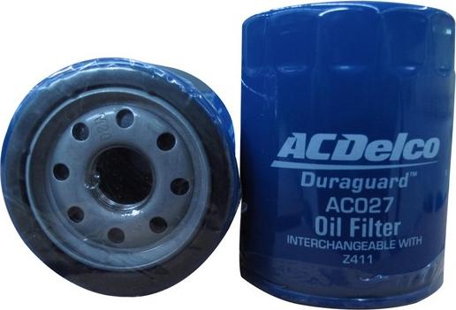 ACDelco AC027 - Filtro olio www.autoricambi360.it