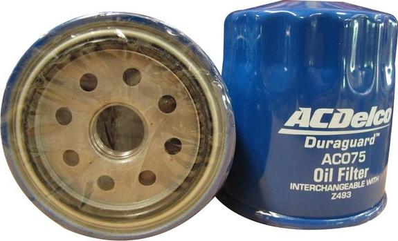 ACDelco AC075 - Filtro olio www.autoricambi360.it