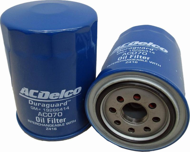 ACDelco AC070 - Filtro olio www.autoricambi360.it