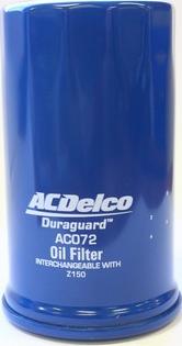 ACDelco AC072 - Filtro olio www.autoricambi360.it
