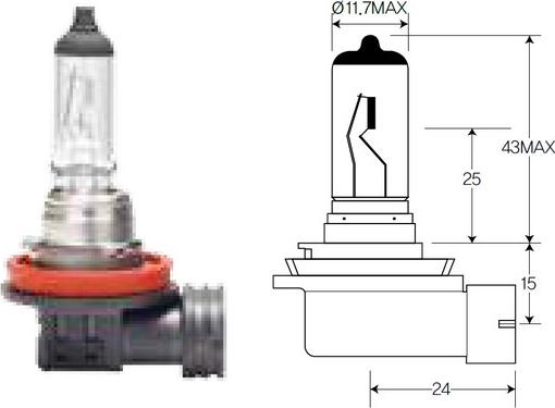 ACDelco ACH8 - Lampadina, Faro principale www.autoricambi360.it