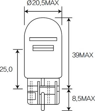 ACDelco ACT20W215 - Lampadina, Luce posteriore di stop www.autoricambi360.it