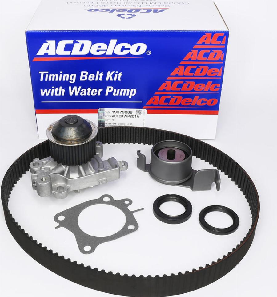 ACDelco ACTCKWP201A - Pompa acqua + Kit cinghie dentate www.autoricambi360.it