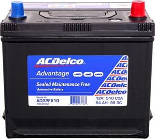 ACDelco AD22F510 - Batteria avviamento www.autoricambi360.it
