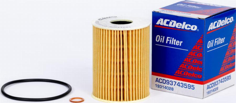 ACDelco 19314028 - Filtro olio www.autoricambi360.it