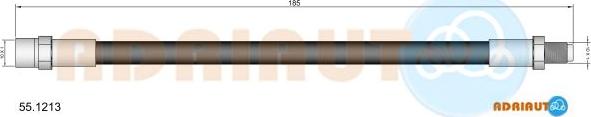 Adriauto 55.1213 - Flessibile del freno www.autoricambi360.it