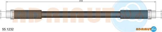 Adriauto 55.1232 - Flessibile del freno www.autoricambi360.it