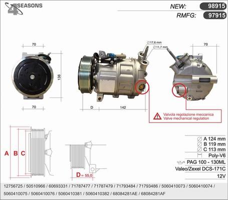 AHE 98915 - Compressore, Climatizzatore www.autoricambi360.it