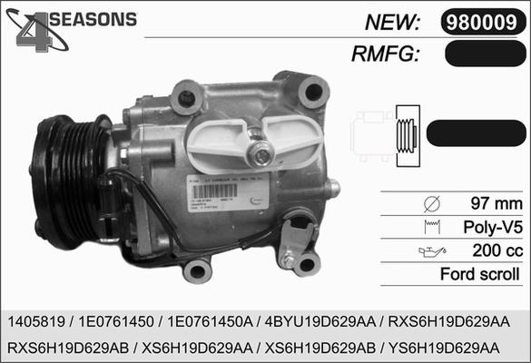 AHE 980009 - Compressore, Climatizzatore www.autoricambi360.it