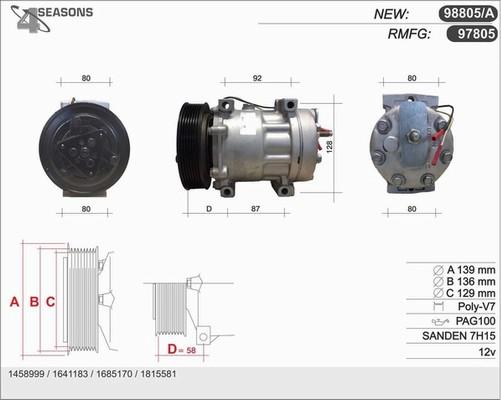 AHE 98805/A - Compressore, Climatizzatore www.autoricambi360.it