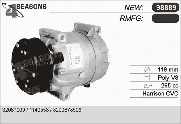 AHE 98889 - Compressore, Climatizzatore www.autoricambi360.it