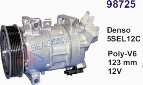 AHE 98725 - Compressore, Climatizzatore www.autoricambi360.it