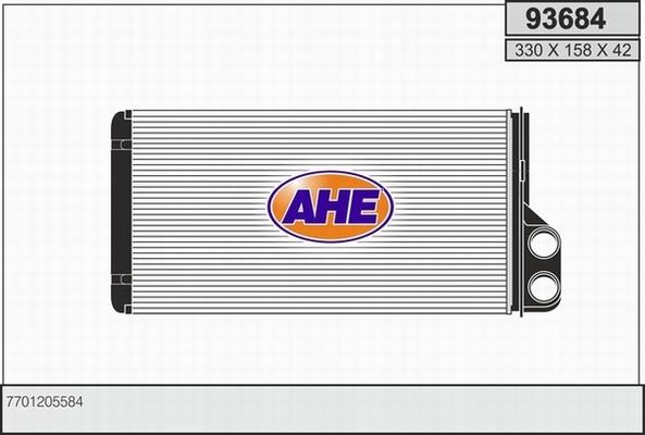 AHE 93684 - Scambiatore calore, Riscaldamento abitacolo www.autoricambi360.it