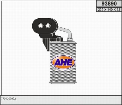 AHE 93890 - Scambiatore calore, Riscaldamento abitacolo www.autoricambi360.it